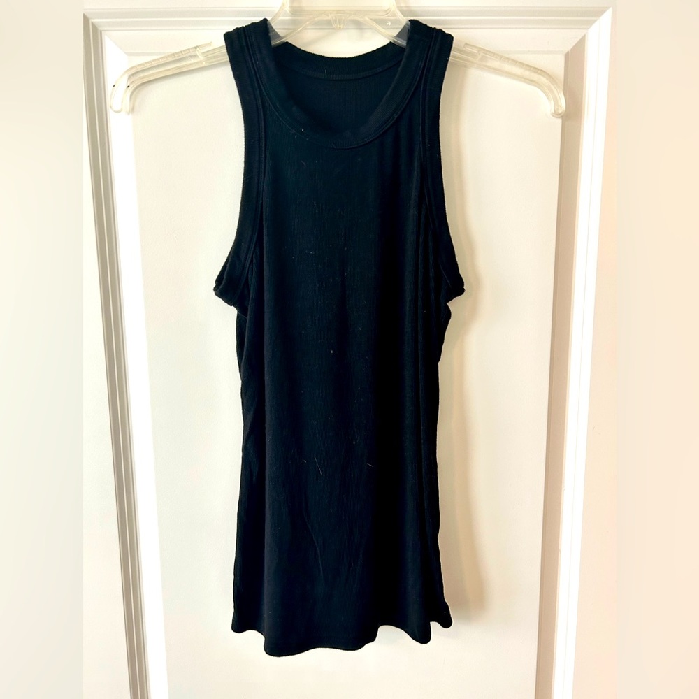 Super Soft Long Ribbed Racerback Tank Top